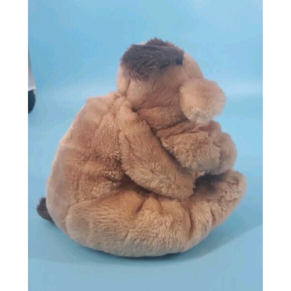 Plush Dog Raffoler 1986  Brown Puppy  Wrinkles Droopy 8"  Stuffed Animal Vintage - Picture 3 of 8